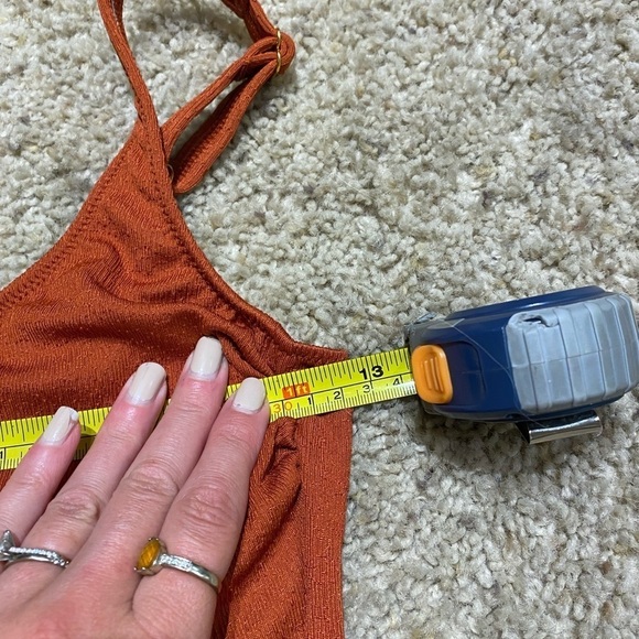 GOTTEX Women’s ELLE ROUND NECK ONE PIECE SWIMSUIT Rust Size 38 - Picture 5 of 7